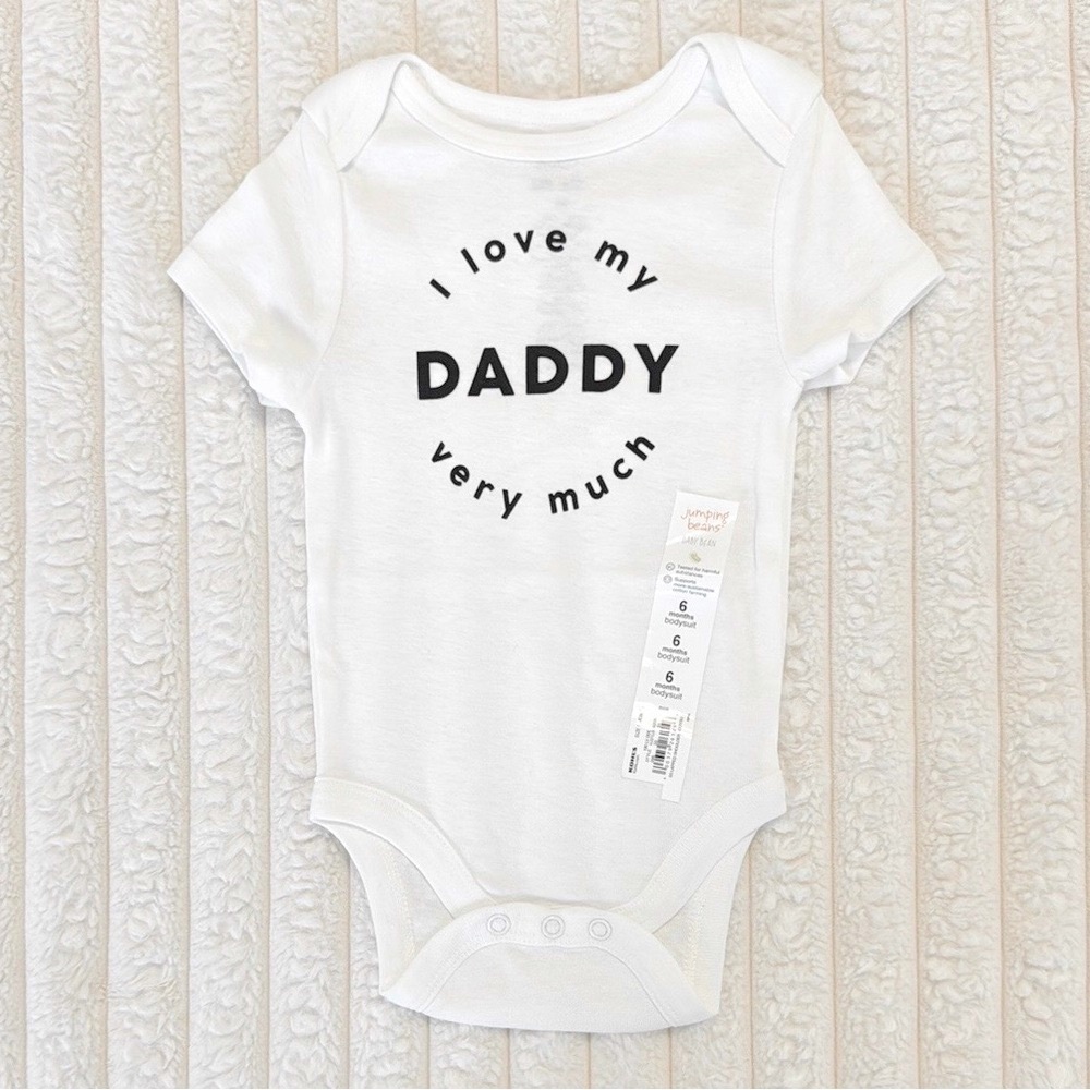 Jumping Beans I Love my Daddy Very Much Dad & Baby Onesie 6m